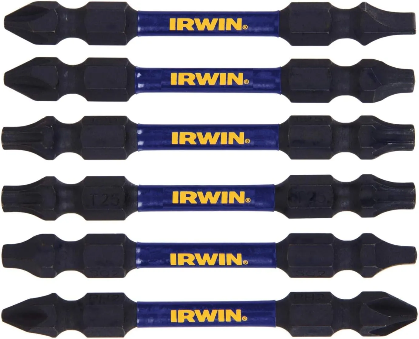 IRWIN IWAF32DEMIX6 IMP 2-1/2IN DE PH/SQ/SL/TX MIX-6 P