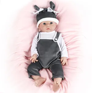IVITA 18 inch Realistic Silicone Baby Doll Boy Realistic Babies Toy for 3  Years Old Festival Present Collectible Doll Perfect for Collection