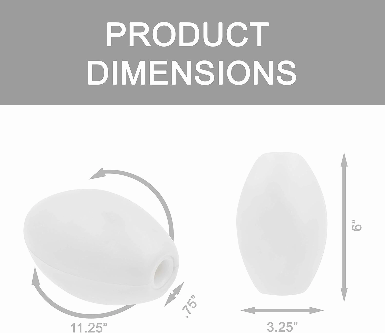 Jezero 6x3-Inch Float