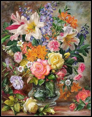 Jigsaw Puzzles The Glory of Summertime Colorful Flowers in Vase Wooden Puzzles for Adults 300 Piece Kids Puzzles Toys Gift Family 18.9''x 11.1'', As Picure