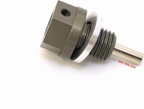 Joker Machine Anodized Magnetic Oil Drain Plug - Fits Honda C70 CB125 CB160 CB250 CM250 CR250 CB350 CB400 CB500 CR500 CX500 FT500 VF500 CB550 CBR600 CB650 CB750 VF750 VFR750 CBR900 CBX VF1000 VF1100