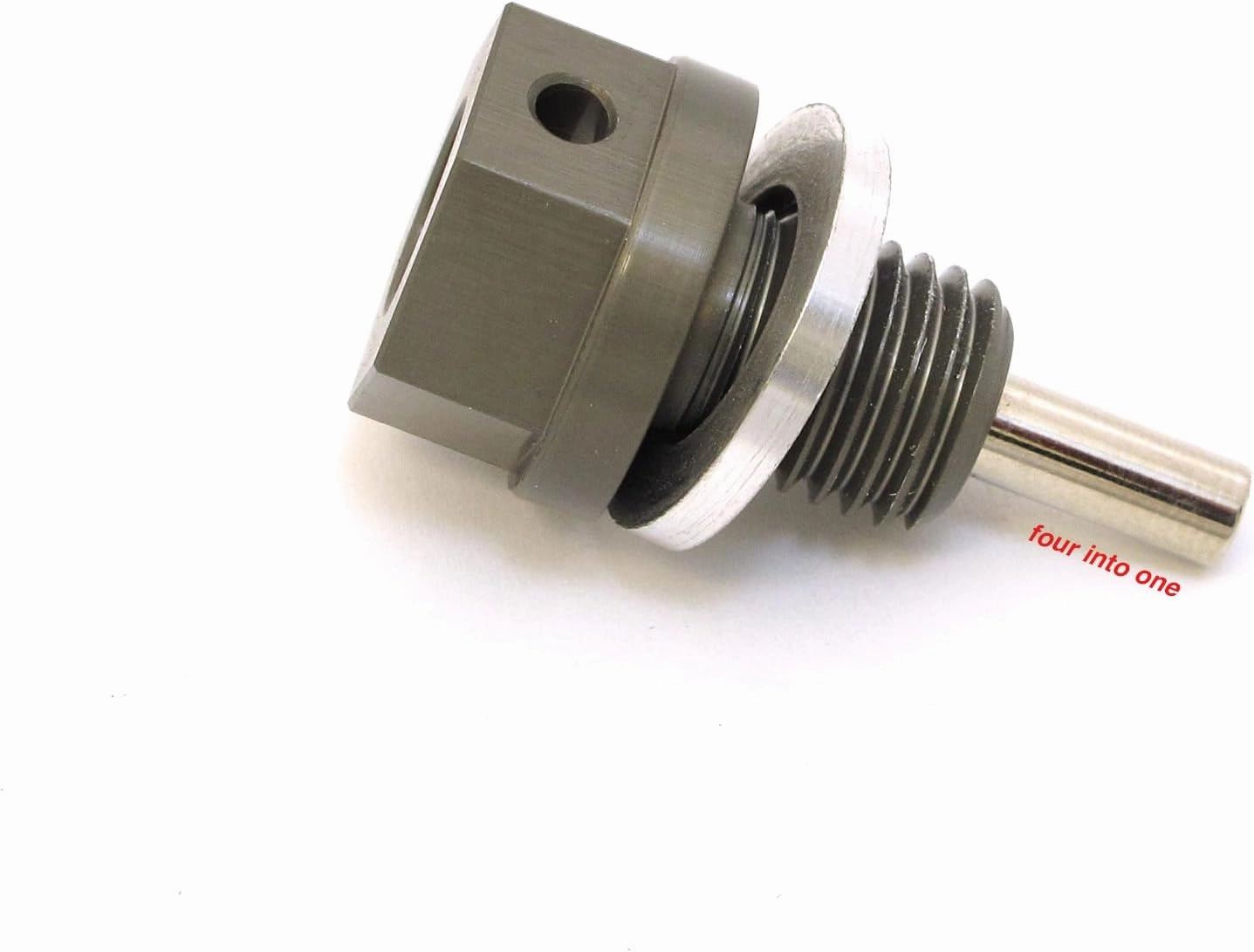 Joker Machine Anodized Magnetic Oil Drain Plug - Fits Honda C70 CB125 CB160 CB250 CM250 CR250 CB350 CB400 CB500 CR500 CX500 FT500 VF500 CB550 CBR600 CB650 CB750 VF750 VFR750 CBR900 CBX VF1000 VF1100