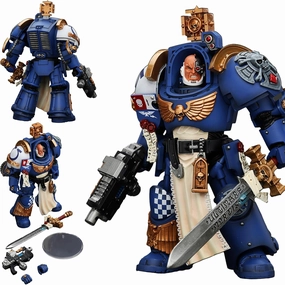 JOYTOY Warhammer40K Ultramarines 1/18 Action Figures Ultramarines Captain in Terminator Armour Model Collection