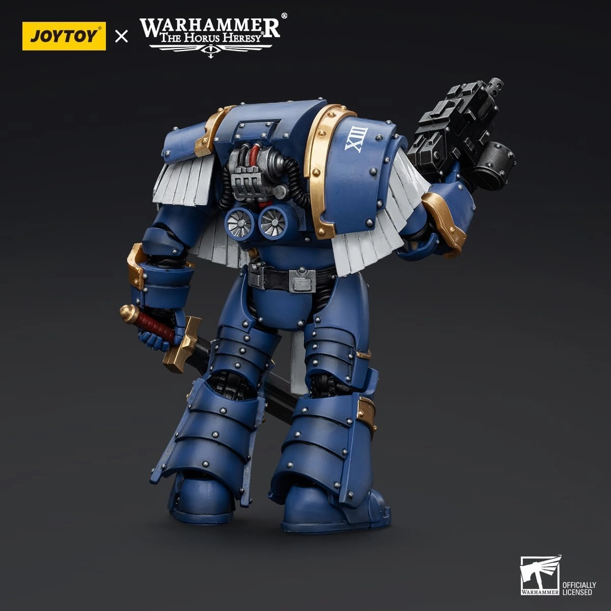 JOYTOY Warhammer 40K Ultramarines 1/18 Action Figures Ultramarines Cataphractii Terminator Squad Sergeant with Power Sword Model Collection
