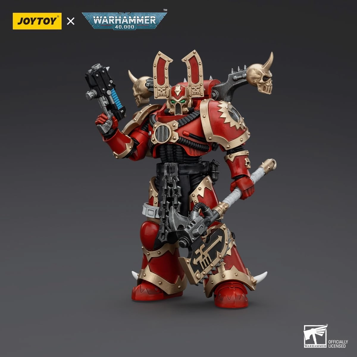 JOYTOY Warhammer 40K World Eaters 1/18 Action Figures World Eaters Khorne Berzerker 3 Model Collection