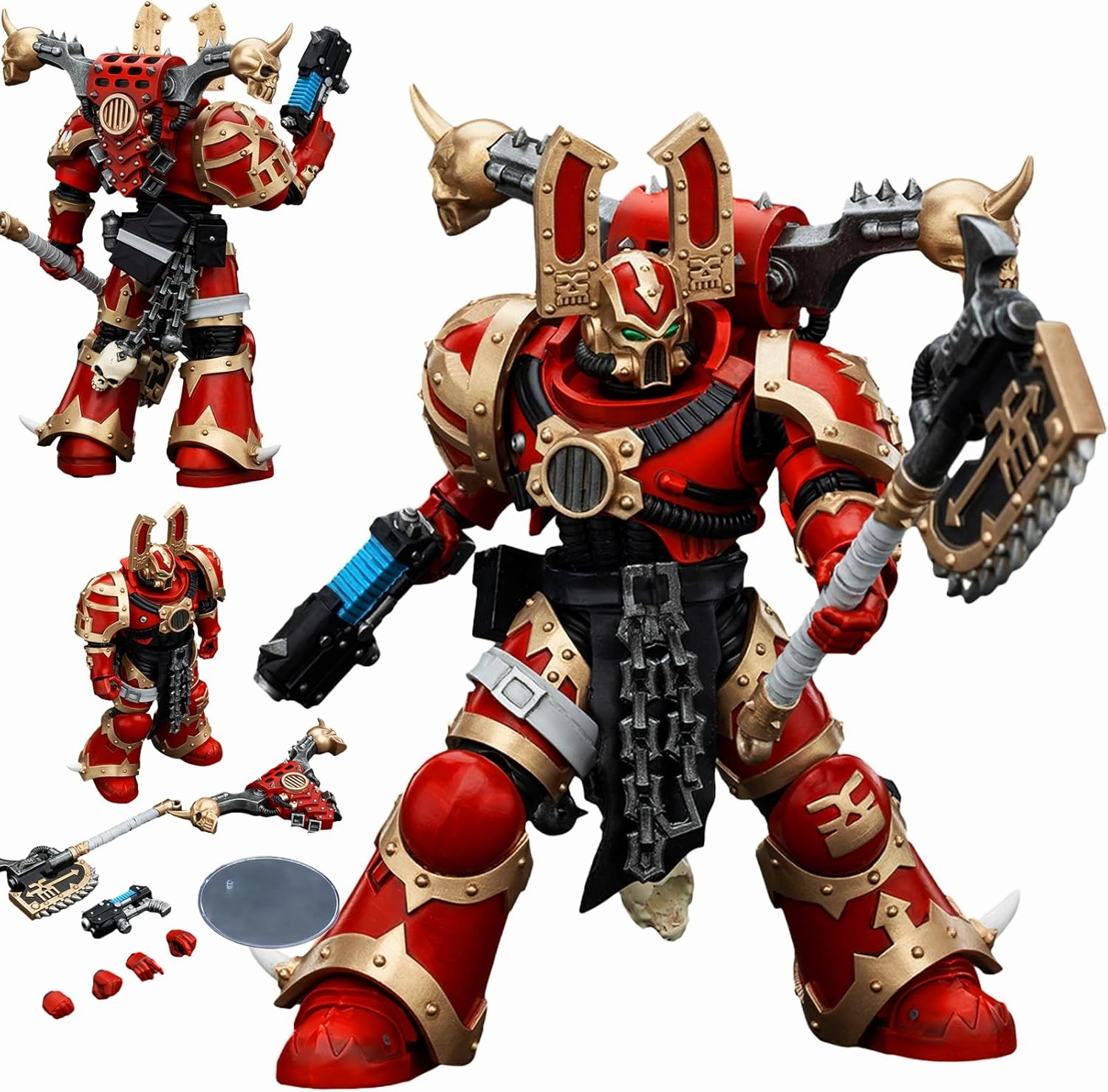 JOYTOY Warhammer 40K World Eaters 1/18 Action Figures World Eaters Khorne Berzerker 3 Model Collection
