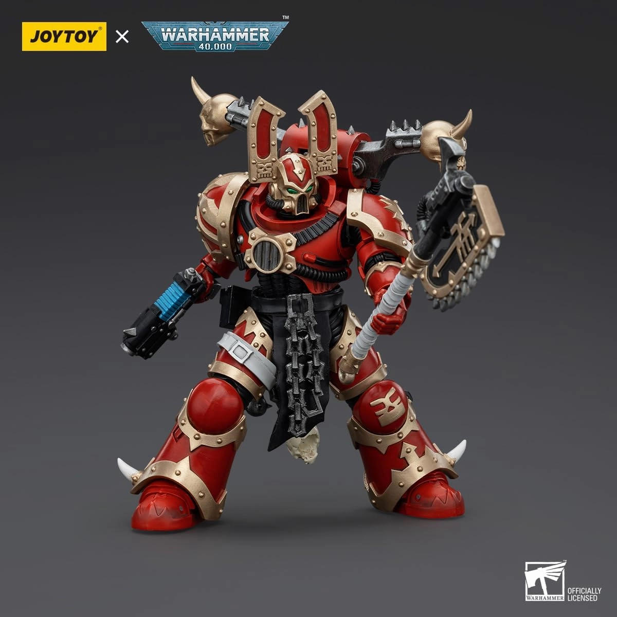 JOYTOY Warhammer 40K World Eaters 1/18 Action Figures World Eaters Khorne Berzerker 3 Model Collection