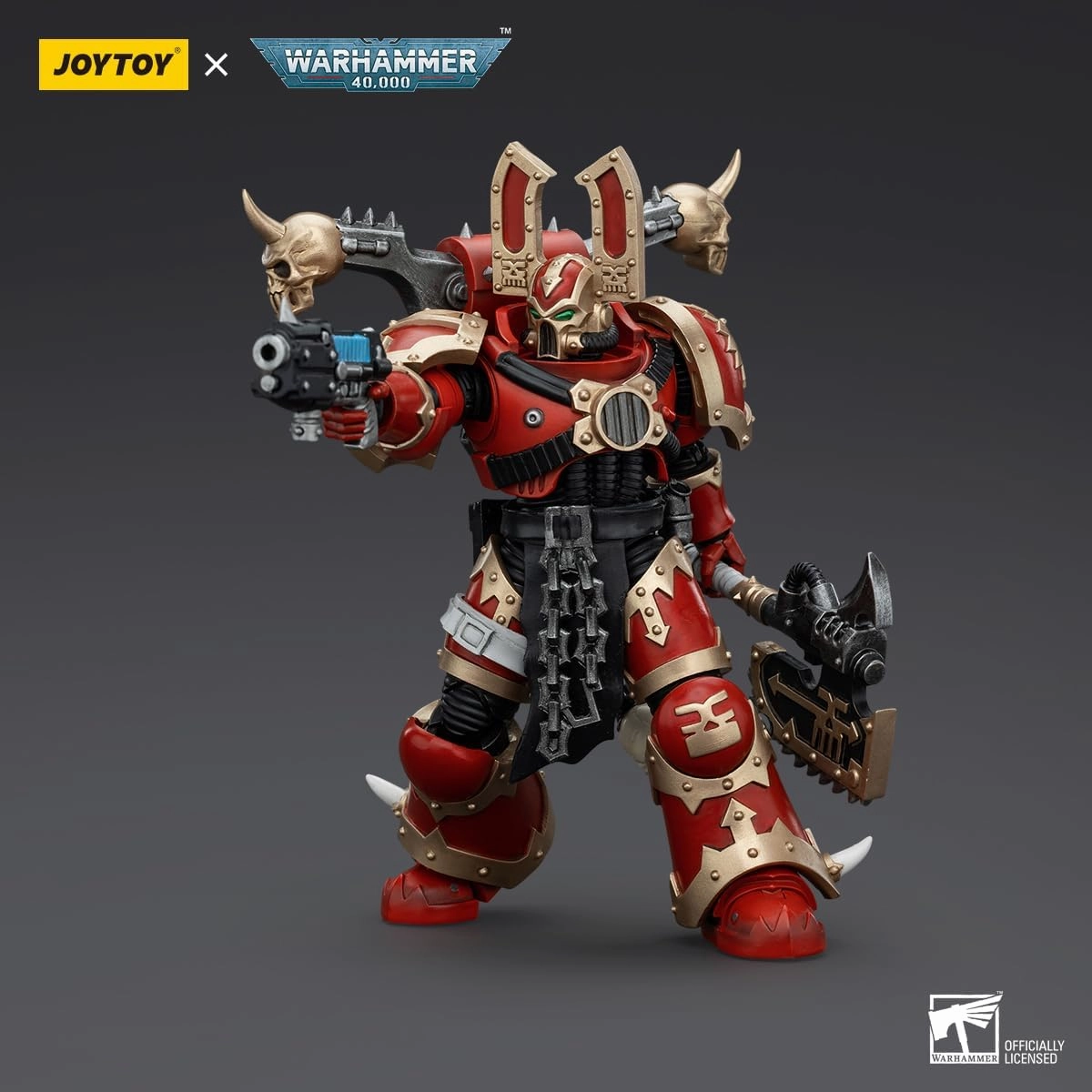 JOYTOY Warhammer 40K World Eaters 1/18 Action Figures World Eaters Khorne Berzerker 3 Model Collection