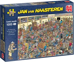 Jumbo Spiele 1119801839 Jan Van Haasteren The Antique Show Jigsaw Puzzle 1000 Pieces