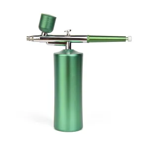 KADS Nail Cordless Airbrush Nail Spray Gun with Air Compressor, Portable Cordless Auto Airbrush Gun Kit, Rechargeable Handheld Airbrush Set (Green)