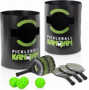 Kan Jam Pickleball - Team Based Pickle Ball Game - Includes 4 Paddles & 4 Outdoor Pickleballs