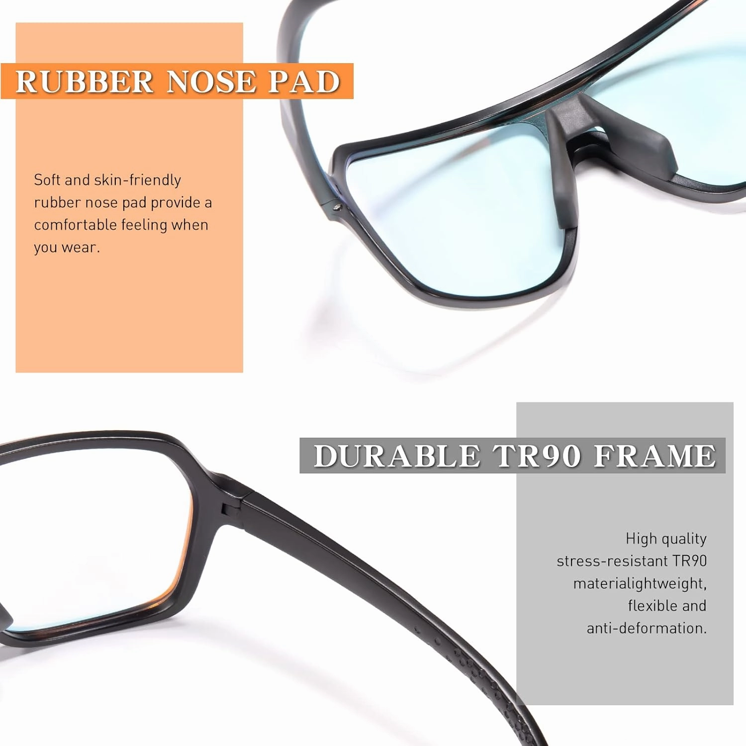 KAPVOE Photochromic Cycling Glasses for Men Women Sports Sunglasses MTB Biking Sunglasses UV Protection K64