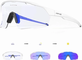 KAPVOE Photochromic Cycling Glasses Men Women Clear Mountain Bike Sunglasses Sports Sunglasses MTB Biking Baseball K91