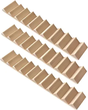 KESYOO 3pcs Miniature Stairs: 1:12 Scale Wood Staircase Dollhouse Furniture Wooden Steps Model DIY Unpainted Wood Staircase for Dollhouse Fairy Garden Decors
