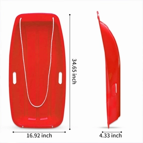 Kids' Snow Sled - Durable Lightweight Design for Winter Fun, Easy-to-Steer Sledge with Comfortable Seat, Perfect for Snowy Adventures
