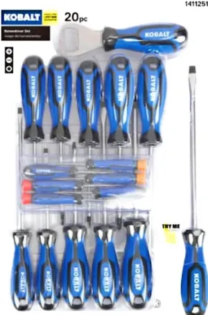 Kobalt Screwdrivers 20-Piece Plastic Handle Magnetic Screwdriver Set