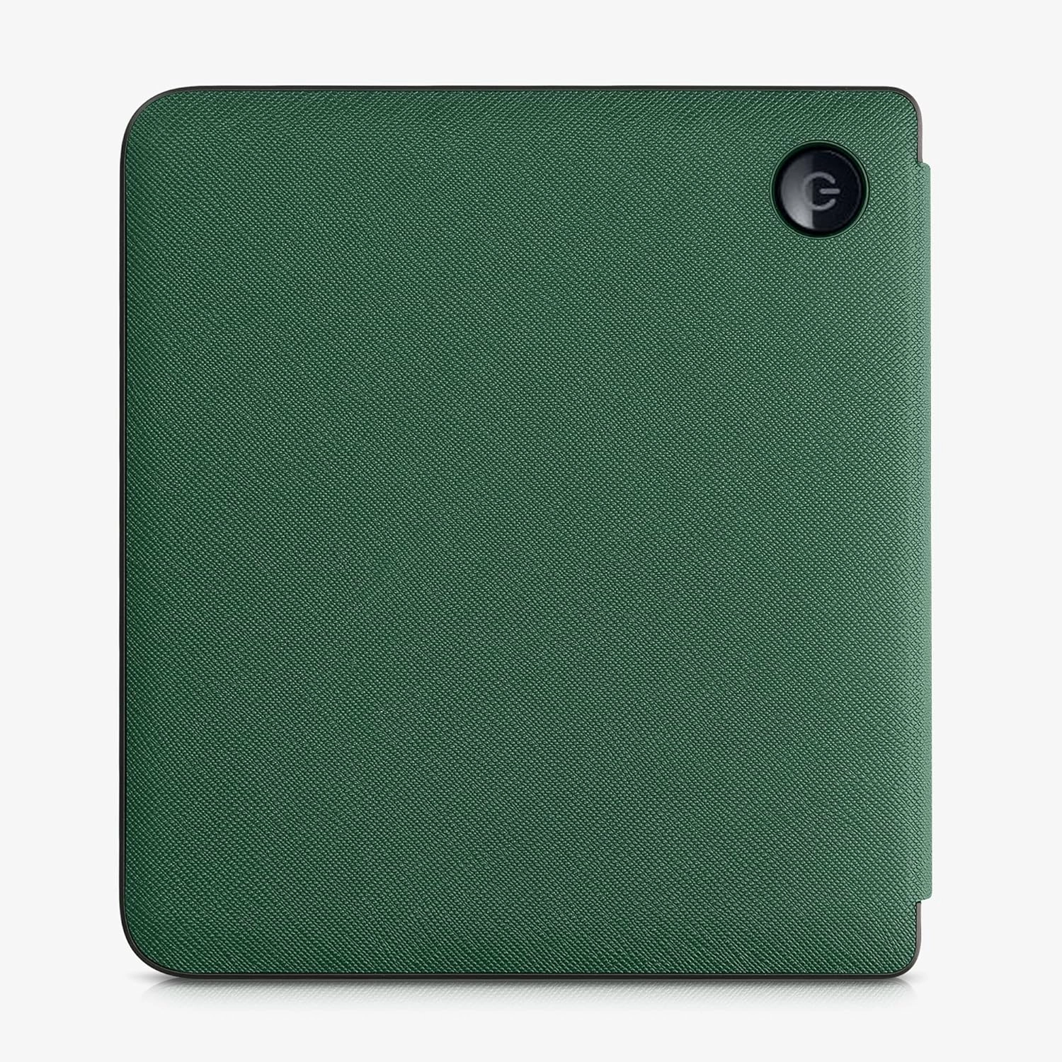 kwmobile Origami Case Compatible with Kobo Libra 2 Case - Slim PU Leather Cover with Stand - Dark Green