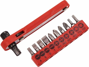 L1560 Offset Ratchet Screwdriver, 11-Piece