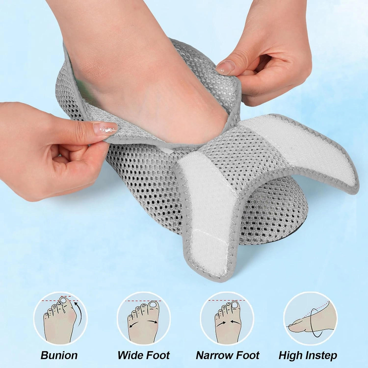 L-RUN Womens Mens Water Shoes Wide Toe Barefoot Swim Shoes for Beach Pool Sand Yoga Quick Dry Adluts Aqua Sock Non Slip
