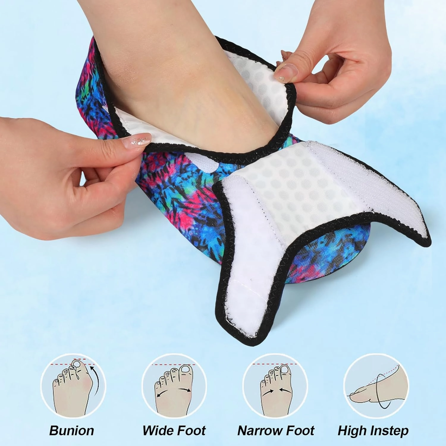 L-RUN Womens Mens Water Shoes Wide Toe Barefoot Swim Shoes for Beach Pool Sand Yoga Quick Dry Adluts Aqua Sock Non Slip