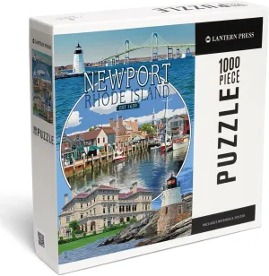 Lantern Press 1000 Piece Jigsaw Puzzle, Newport, Rhode Island, Montage Scenes