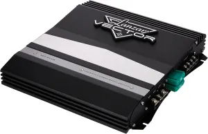 Lanzar 1000W 2-Channel Bridgeable Mono/Stereo Amplifier - High Power MOSFET Amp for Car Audio - Crossover - Bass Boost - RCA Input - Line Output - Thermal/Short Circuit Protection - Slim Size- VCT2110