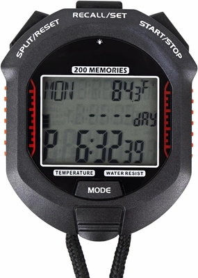 LAOPAO Stopwatch,Rechargeable Sports Stopwatch Timer with Backlight, 200 Lap Multi-Function Digital Stopwatch with Large Display,1/1000 Second Sports Timer for Match, Coach, Referee, Training, Timing