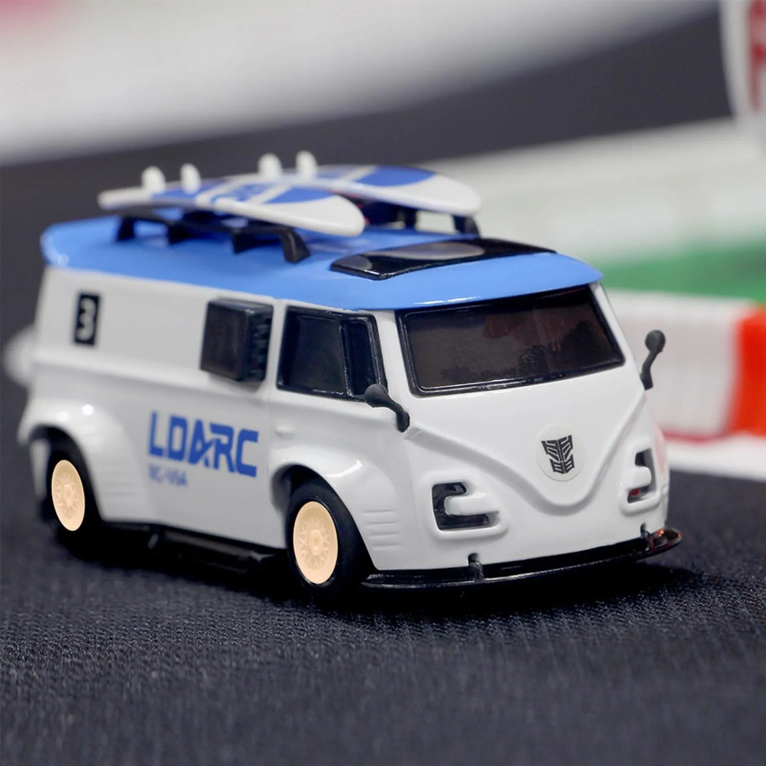 LDARC 1:64 Scale Mini RC Sports Car 2.4Ghz Ideal for Racing Enthusiasts, Racing Remote Contrl Model with RGB Lights Comes with DIY Interchangeable Body Case（Orange）