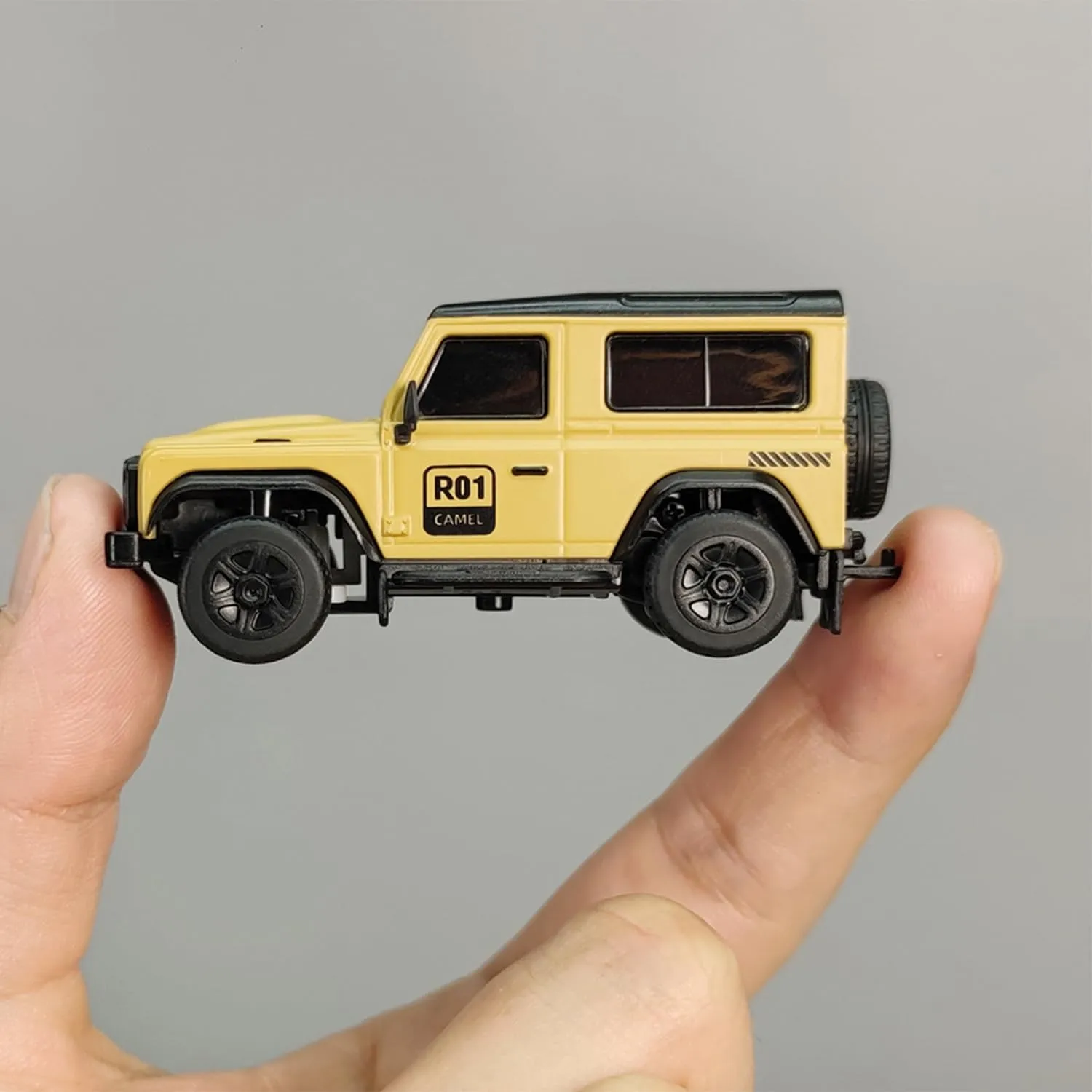 LDARC 1:64 Scale Mini RC Truck RTR RC Rock Crawler 2.4GHZ Hobby Grade Remote Control Car Model Vehicle Buggy (R01-Green)