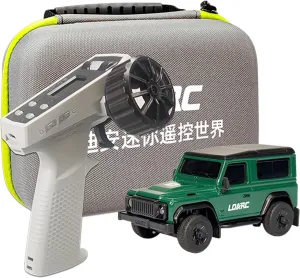 LDARC 1:64 Scale Mini RC Truck RTR RC Rock Crawler 2.4GHZ Hobby Grade Remote Control Car Model Vehicle Buggy (R01-Green)