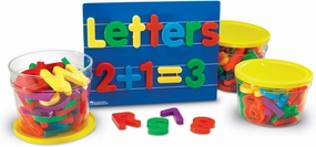 Learning Resources Jumbo Magnetic Letters & Numbers Combo Set - 80 Pieces, Ages 3  Toddler Learning Toys, ABC for Toddlers