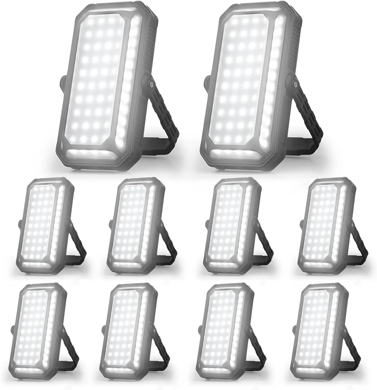 LED Camping Lantern Rechargeable, 10000mAh Portable Camping Lights up to 120  Hours, 12 Light Modes, Dimmable, LCD Digital Display, Waterproof, Camping Essentials for Power Outages, 10 Packs