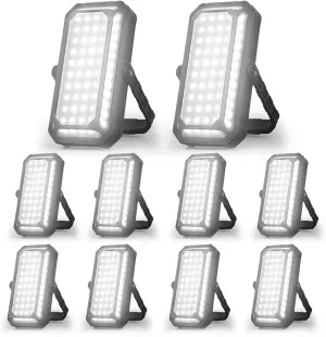 LED Camping Lantern Rechargeable, 10000mAh Portable Camping Lights up to 120  Hours, 12 Light Modes, Dimmable, LCD Digital Display, Waterproof, Camping Essentials for Power Outages, 10 Packs