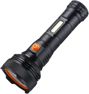LED Flashlights,Rechargeable High Lumens, 300W Super Bright Zoomable Waterproof Flashlight with 3 Modes, Powerful Handheld Flashlight for Camping Emergencies