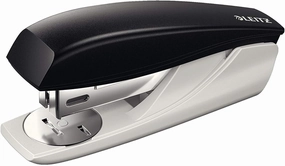 Leitz 55010395 Stapler, 25 Sheet Capacity, Black, Ergonomic Metal Body, Includes Staples, NeXXt Range, 55010095