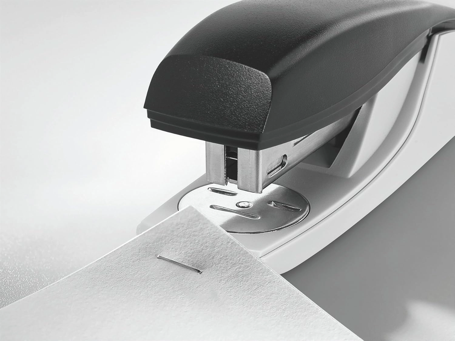 Leitz 55010395 Stapler, 25 Sheet Capacity, Black, Ergonomic Metal Body, Includes Staples, NeXXt Range, 55010095