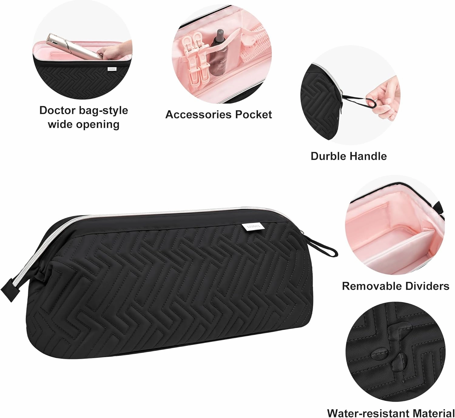 Leudes Hair Tools Travel Bag for Shark Flexstyle Carrying Case Portable Shark Hair Air Wrap Dryer Case Waterproof Dustproof Flat Curling Iron Travel Organizer