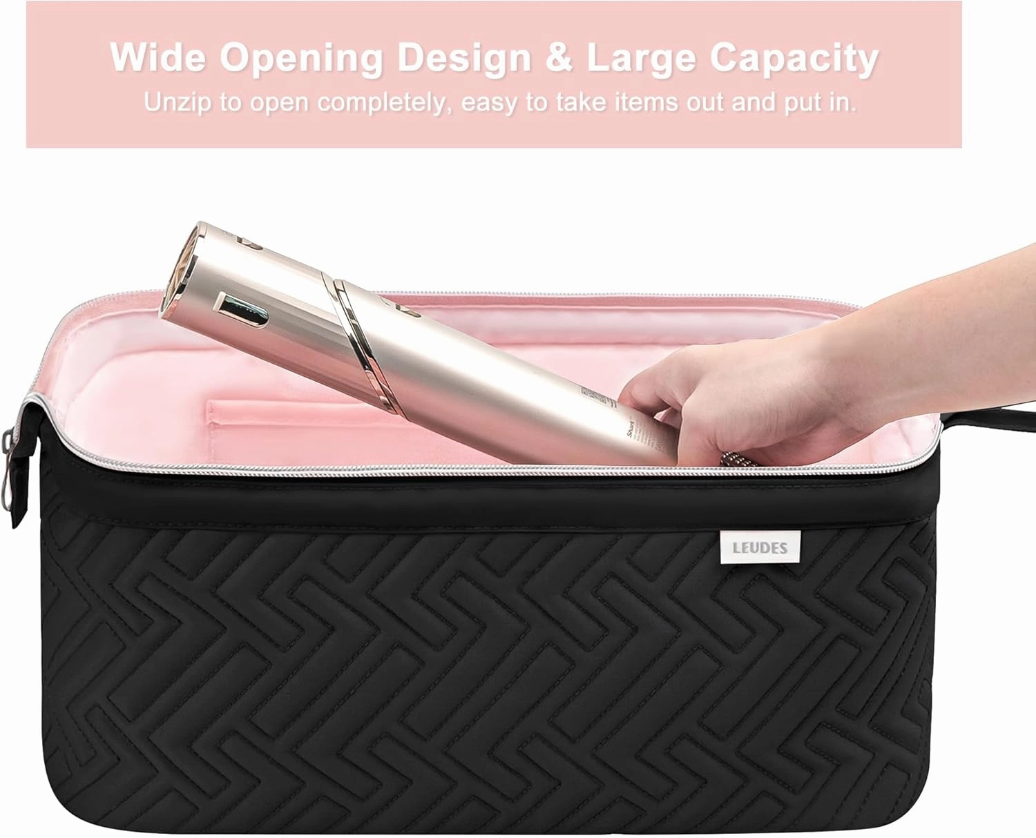 Leudes Hair Tools Travel Bag for Shark Flexstyle Carrying Case Portable Shark Hair Air Wrap Dryer Case Waterproof Dustproof Flat Curling Iron Travel Organizer