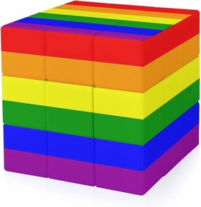 LGBT Proud Flag Full Printing 3x3 Fidget Cube Stress Relief Magic Speed Cube for Adults