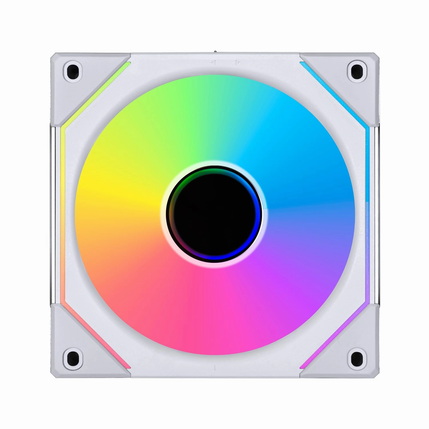 Lian Li UNI Fan SL-Infinity 120-Triple Pack-ARGB Fan-Infinity Mirror-Daisy-Chain Design-Customizable Lighting Effects-One Cable Connection-with Controller-White-(UF-SLIN120-3W)