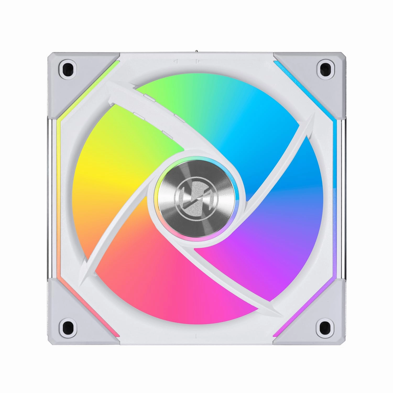 Lian Li UNI Fan SL-Infinity 120-Triple Pack-ARGB Fan-Infinity Mirror-Daisy-Chain Design-Customizable Lighting Effects-One Cable Connection-with Controller-White-(UF-SLIN120-3W)