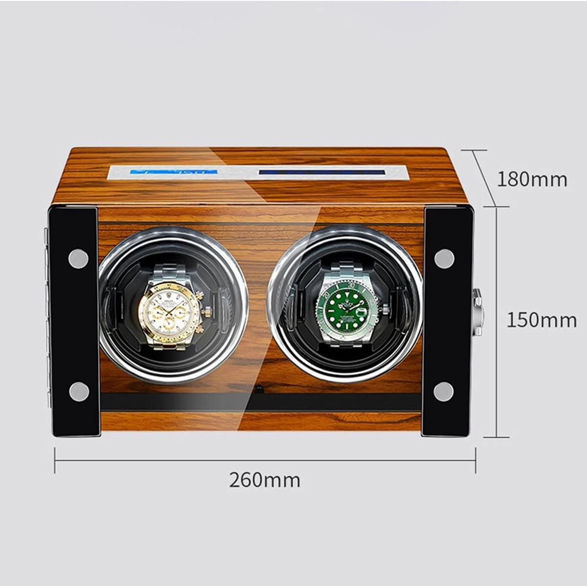Luxury Watch Winder Watches Watches Display Box with Remote Control LCD Touch Screen LED Illumination Rotation Mode Setting Quiet Motor (B 2 0)