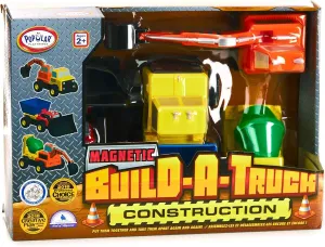 Magnetic Build-A-Truck Construction Magnetic Toy Play Set, 5 Pieces