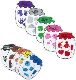 Magnetic Color Recognition Sorting Set-Color Sorting for Toddlers Baby Kids Magnetic Educational Color Shape Sorting Learning Matching Games for Refrigerator Whiteboard