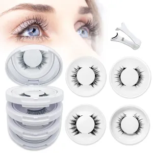 Magnetic Eyelashes with Applicator,2025 New Reusable Magnetic Eyelashes Natural Look No Glue or Liner Needed,Upgraded Soft Lashes for Daily Use(Natural Camellia Devli Simple)