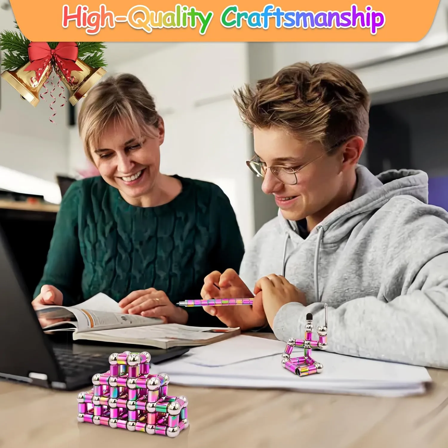 Magnetic Fidget Pen Toys for Adults Teens Cool Birthday Gifts for Young Men Women Unique for Teenage Boys Girls Novelty Christmas Stocking Stuffers Gadget for Men Teens