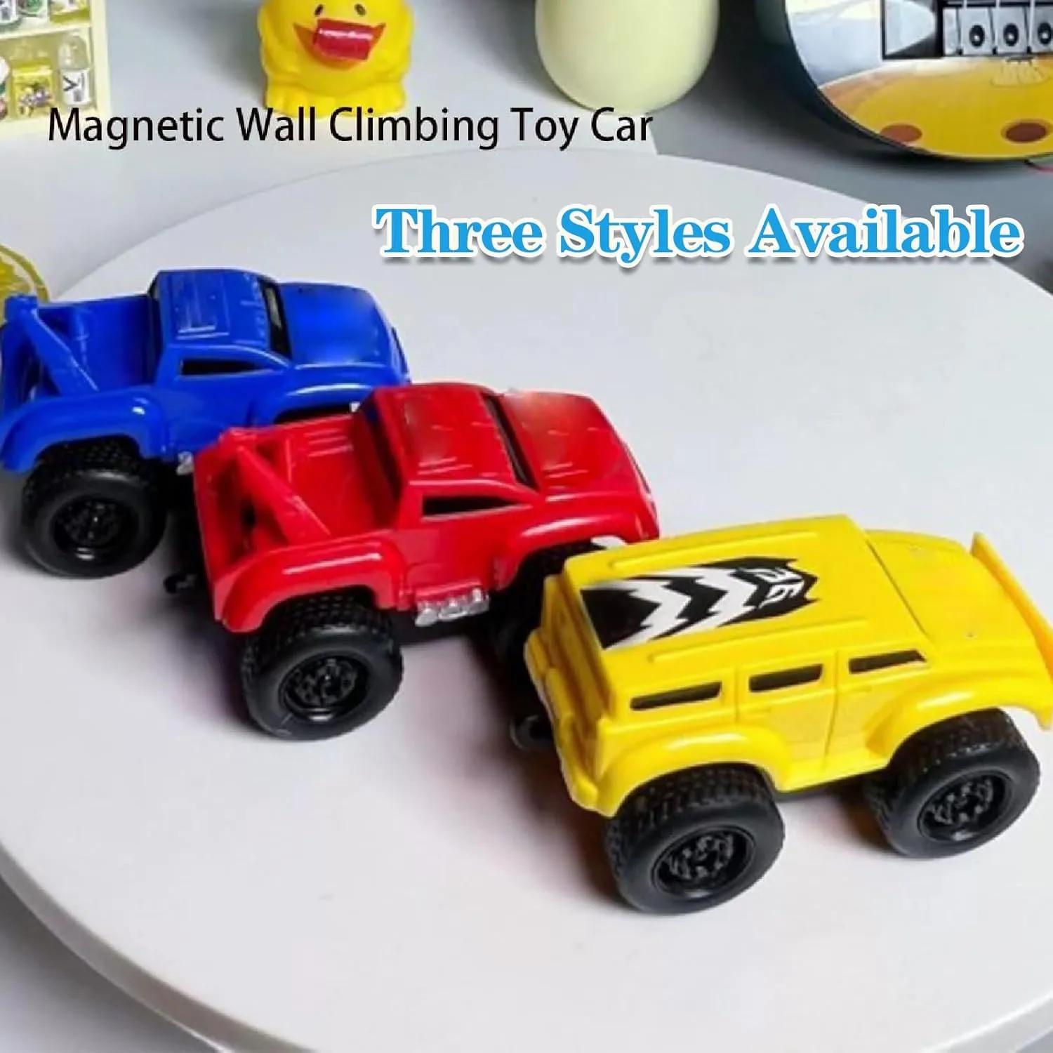 Magnetic Wall Climbing Toy Car, 2025 New Inertial Magnetic Levitation Car Toy Wall Climbing, Educational Decompression Anti-Gravity Toy Car, That Drive on Walls and Ceiling (3pcs)