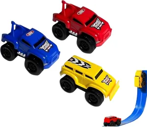 Magnetic Wall Climbing Toy Car, Cars That Drive on Walls and Ceiling, Magnetic Levitation Inertia Climbing Wall Toy Car (Blue Yellow red)