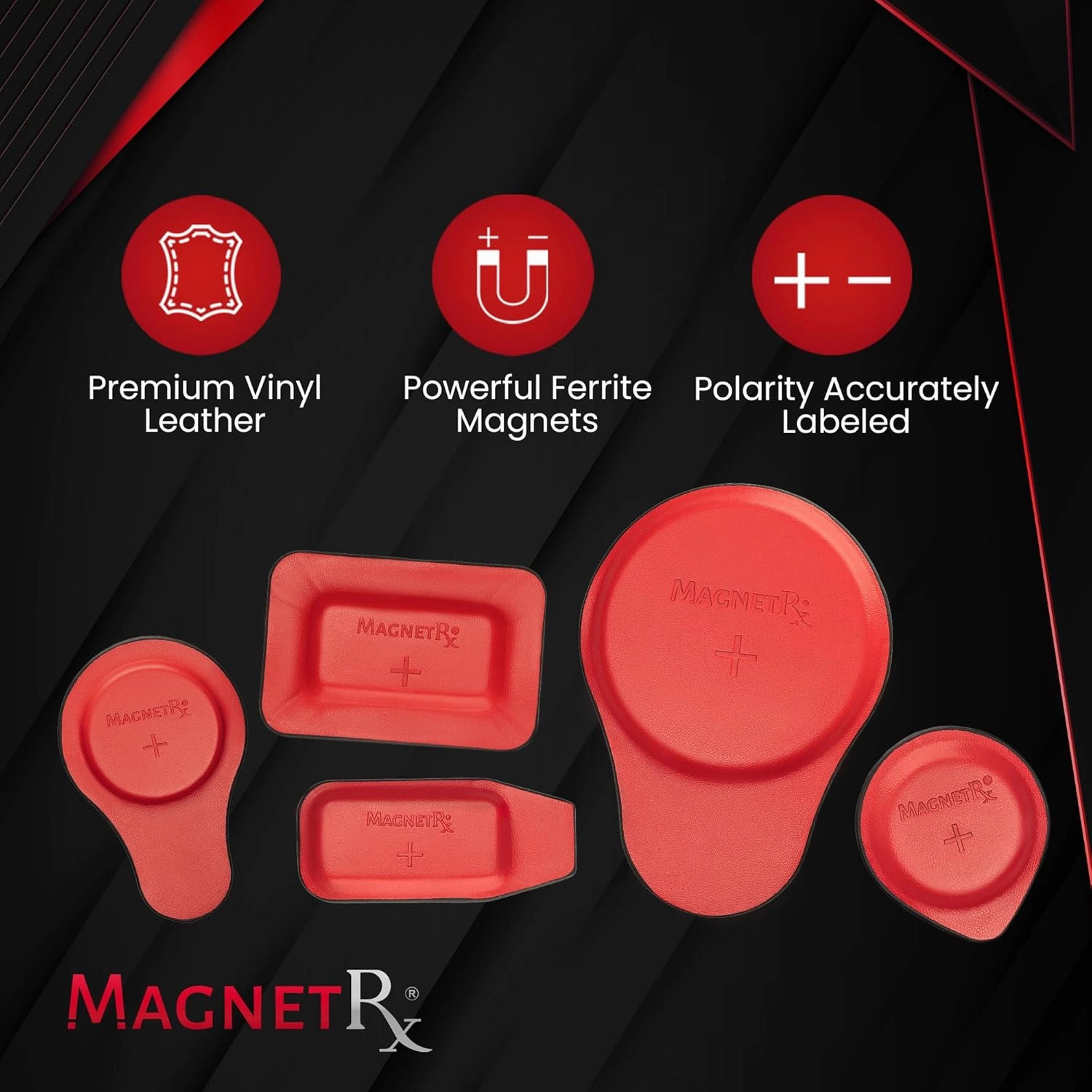 MagnetRX® Biomagnetic Magnets Kit – Imanes para Biomagnetismo Médico – Dr Goiz Magnets for Biomagnetism Bio Magnet Pair – Assorted Round & Rectangular 2500-5200 Gauss Magnet (22 Mixed Unit)