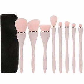 Makeup Brushes Makeup Brush Set - 8 Pcs Premium Synthetic Foundation Concealers Eye Shadows Make Up Brush (Pink)